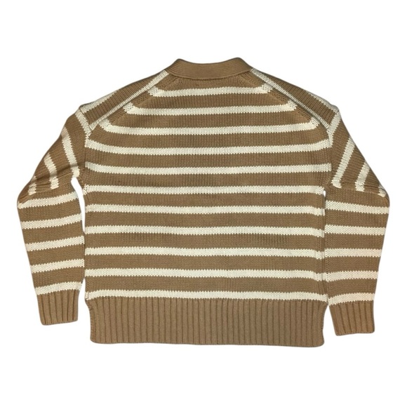 J. Crew Heritage Cotton Relaxed Cardigan Camel Small NWT - Picture 3 of 3